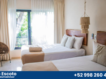 Departamento de 1 recámara en Tulum con historial de rentas