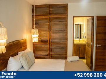 Departamento de 1 recámara en Tulum con historial de rentas