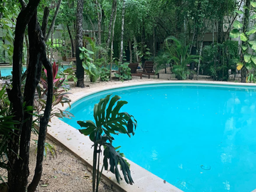Departamento de 1 recámara en Tulum con historial de rentas