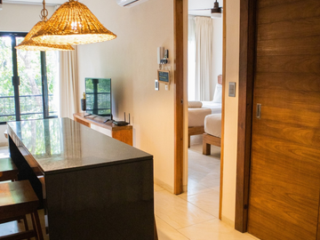 Departamento de 1 recámara en Tulum con historial de rentas