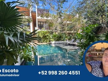 ¡Hermoso Penthouse de 2 habitaciones en Tulum, totalmente amueblado!