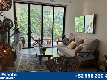 ¡Hermoso Penthouse de 2 habitaciones en Tulum, totalmente amueblado!