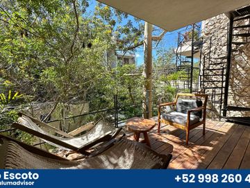 ¡Hermoso Penthouse de 2 habitaciones en Tulum, totalmente amueblado!