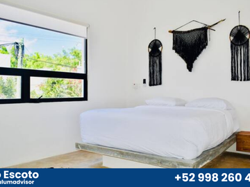 Hermosa casa boutique de 3 recámaras en Tulum centro.