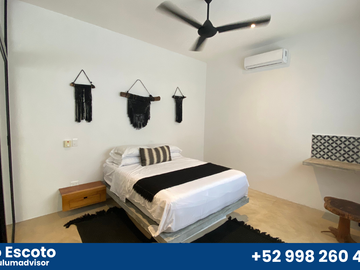 Hermosa casa boutique de 3 recámaras en Tulum centro.