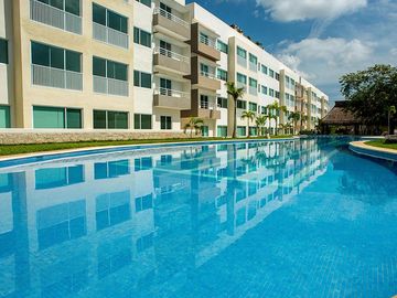 Departamento en venta, PLAYA DEL CARMEN, 2 habitaciones, gym, recepción, coworking