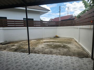 For Sale - One-Story Twin House in Sukhawadi Soi, Sung Noen, Nakhon Ratchasima. The house is situated on a 37 square wah plot and features 2 bedrooms