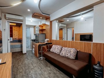 Disewakan Greenbay 2br full furnish siap huni, tower depan