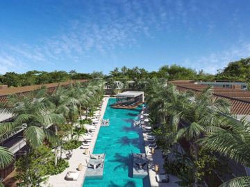 Departamento con alberca, pet park venta en Playacar, Playa del Carmen.