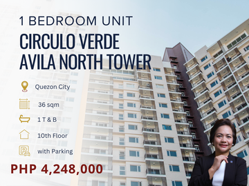 Affordable 1 Bedroom For Sale in Avila North, Circulo Verde, Quezon City!