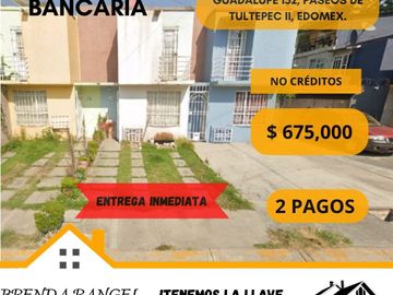 CASA DE ENTREGA INMEDIATA DE RECUPERACION BANCARIA UBICADA EN PASEO DE GUADALUPE NÚM. 152, PASEOS DE TULTEPEC II, TULTEPEC, ESTADO DE MÉXICO, C.P.5498