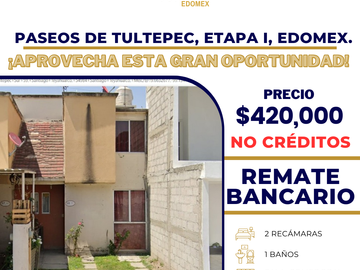 CASA DE RECUPERACION BANCARIA EN AVENIDA PASEOS DE TULTEPEC SUR 59, ETAPA I PASEOS DE TULTEPEC, TULTEPEC, C.P. 54984, ESTADO DE MEXICO