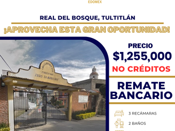 CASA DE ENTREGA INMEDIATA DE RECUPERACION BANCARIA UBICADA EN CONJUNTO URBANO LA MARISCALA CASA 8, REAL DE BOSQUE, TULTITLAN, ESTADO DE MEXICO, C.P. 5