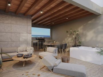 Penthouse frente al mar, rooftop, spa, beach club, pickleball, en venta, Zona hotelera, San Jose del Cabo