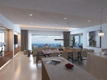 Penthouse frente al mar, rooftop, spa, beach club, pickleball, en venta, Zona hotelera, San Jose del Cabo