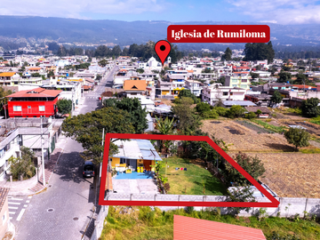 EN VENTA TERRENO DE 500M2 APROX EN RUMILOMA VALLE DE LOS CHILLOS