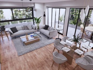 VENTA HERMOSO FLAT DE ESTRENO CON BALCON, SURCO FRENTE A PARQUE