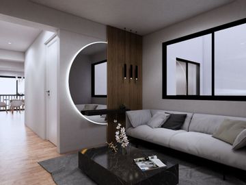 VENTA HERMOSO FLAT DE ESTRENO CON BALCON, SURCO FRENTE A PARQUE