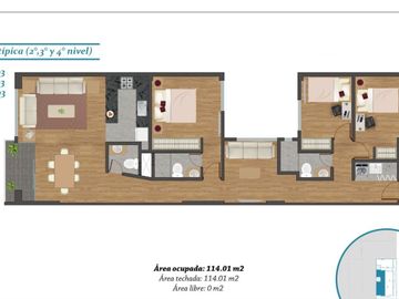 VENTA HERMOSO FLAT DE ESTRENO CON BALCON, SURCO FRENTE A PARQUE