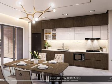 PROMO 3% Discount ONE DELTA TERRACES - CONDO IN QUEZON CITY near Solaire North, MRT Quezon Ave., Vertis North, GMA, Centris, Trinoma, SM  North