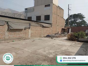 VENTA DE TERRENO EN CHACLACAYO