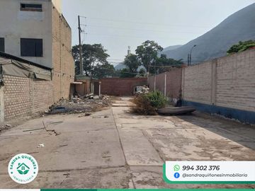 VENTA DE TERRENO EN CHACLACAYO