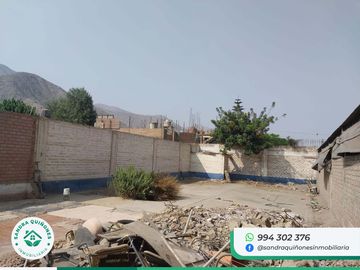 VENTA DE TERRENO EN CHACLACAYO