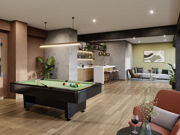 DEPARTAMENTO EN PRE VENTA (DICIEMBRE 2026) EN PLANOS DE 02  DORMITORIOS CON BALCÓN
