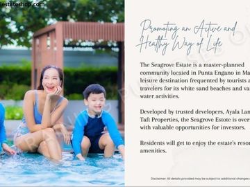 Seafront 1 Bedroom Pre-Selling - El Sol Mactan Cebu