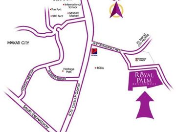 2 Bedroom Furnished with Parking For Sale Royal Palm Residences Acacia Estates Taguig City