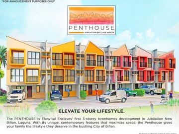 For Sale House and Lot in Binan Laguna 3 Storey Townhouse Low Downpayment Promo