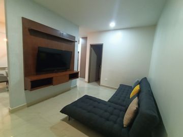 Departamento en venta de 1 habitación, 2 baños completos, Distrito corazón Playa del Carmen, QUintana Roo, a pocos pasos de la quinta avenida.
