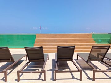 Departamento en venta de 1 habitación, 2 baños completos, Distrito corazón Playa del Carmen, QUintana Roo, a pocos pasos de la quinta avenida.