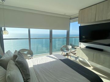 APARTAMENTO EN VENTA VISTA AL MAR PISO ALTO EN BOCAGRANDE, CARTAGENA