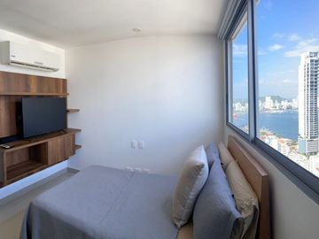 APARTAMENTO EN VENTA VISTA AL MAR PISO ALTO EN BOCAGRANDE, CARTAGENA