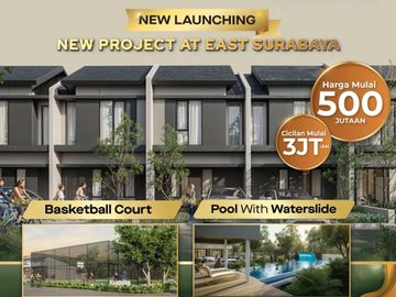 TERBARU! Rumah Park Sunrise Wonorejo 600Jtan Cluster Baru Dekat Raya MERR Rungkut Free Biaya2