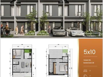 TERBARU! Rumah Park Sunrise Wonorejo 600Jtan Cluster Baru Dekat Raya MERR Rungkut Free Biaya2