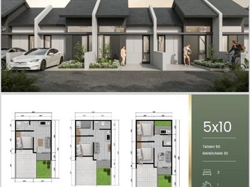 TERBARU! Rumah Park Sunrise Wonorejo 600Jtan Cluster Baru Dekat Raya MERR Rungkut Free Biaya2