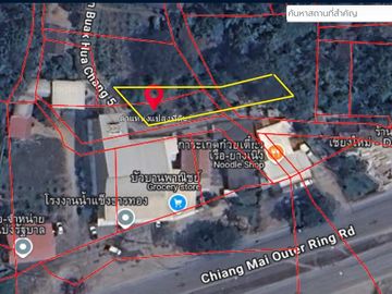 Land sale 2ngan 2.2MB, utility, outer ring road, Tha Wang Tan, Saraphi, Chiang Mai
