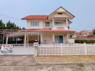 บ้านเดี่ยวในโครงการ บ้านนนนิภา แม่โจ้ หลังมุม พื้นที่สวนเยอะ 3ห้องนอน 3ห้องน้ำ ใกล้มหาลัยแม่โจ้