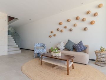 Lujosa Villa frente al mar de Telchac Puerto con 3 habitaciones