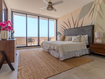 Lujosa Villa frente al mar de Telchac Puerto con 3 habitaciones