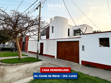 Casa Remodelada En Ocasión: Av. Conde De Nieva - Urb. Luren (Ica)