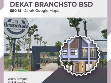 Rumah Mtr BSD Serpong, Baru 2 LANTAI, Mewah Harga Murah Townhouse Exclusive di Tangerang Jual Dijual