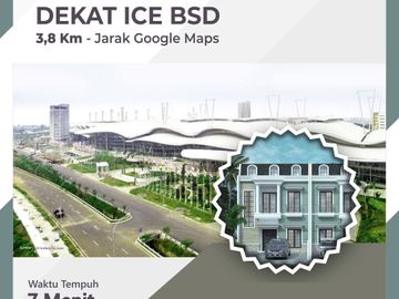 Rumah Mtr BSD Serpong, Baru 2 LANTAI, Mewah Harga Murah Townhouse Exclusive di Tangerang Jual Dijual