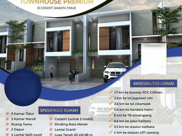 Rumah ADN Condet Kramatjati, Baru SIAP HUNI Mewah Murah di Jaktim DKJ Kota Jakarta Timur Jual Dijual