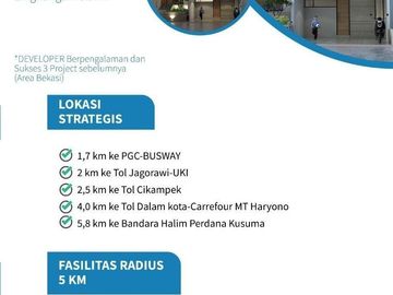 Rumah ADN Condet Kramatjati, Baru SIAP HUNI Mewah Murah di Jaktim DKJ Kota Jakarta Timur Jual Dijual