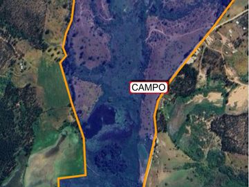 Se vende campo en sector de Paredones, 45,61há, cercano a Lago Vichuquén