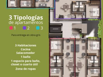 Venta de Apartamentos VIS 🏢 en Edificio Almendra - Cocorná, Antioquia. 60 m² con ascensor, parqueadero y entorno natural 🌳. ¡Ideal para ti! 🌟