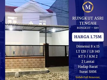 JUAL RUMAH RUNGKUT ASRI TENGAH SURABAYA SIAP HUNI
